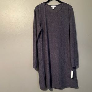 NWT Charter Club Sz Medium Heather Navy Blue SOFT Sleep Dress!